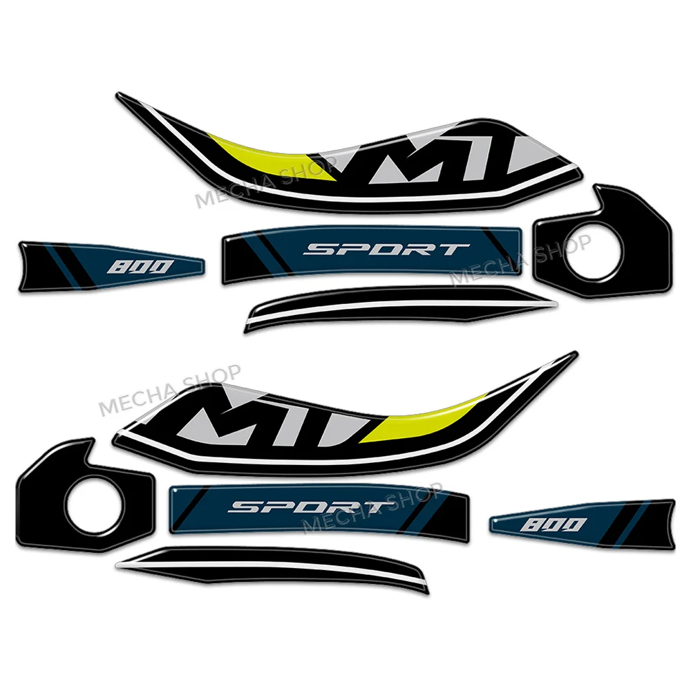 

Аксессуары для мотоциклов, наклейки на топливный бак, защитные чехлы, комплект 3D-наклеек из смолы для CF MOTO 800 MT 800MT 2022 2023