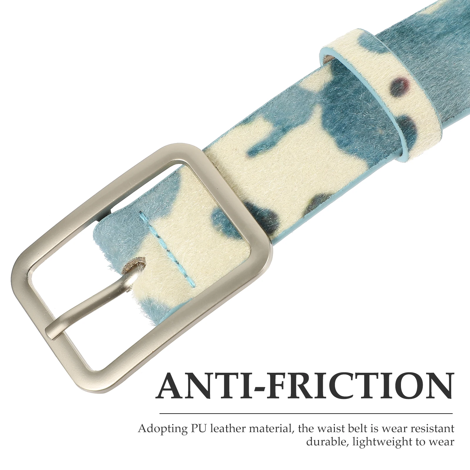 

Cow Print PU Adjustable Belt Women Western Style Animal Print Belt for Jeans Daily Party Casual Outfit Western Belts for Women