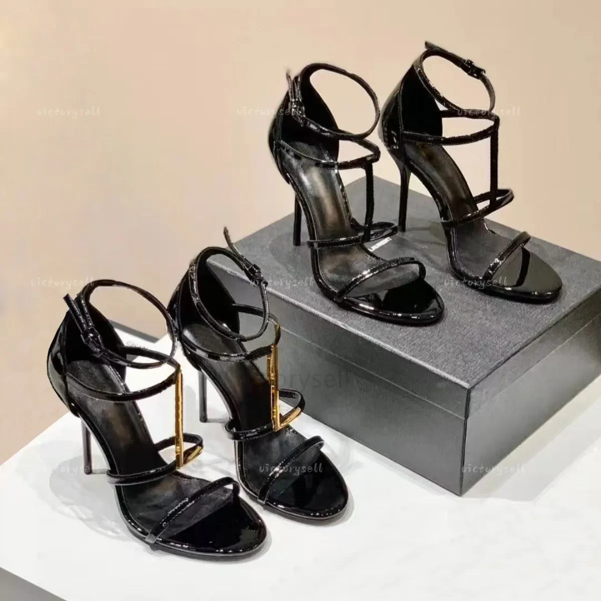 Women Luxury Paris Dress Shoes Designer High Heels Sandals Opyum Pumps Stiletto Brand Heel Leather Lady Sandals Wedding Slingbac