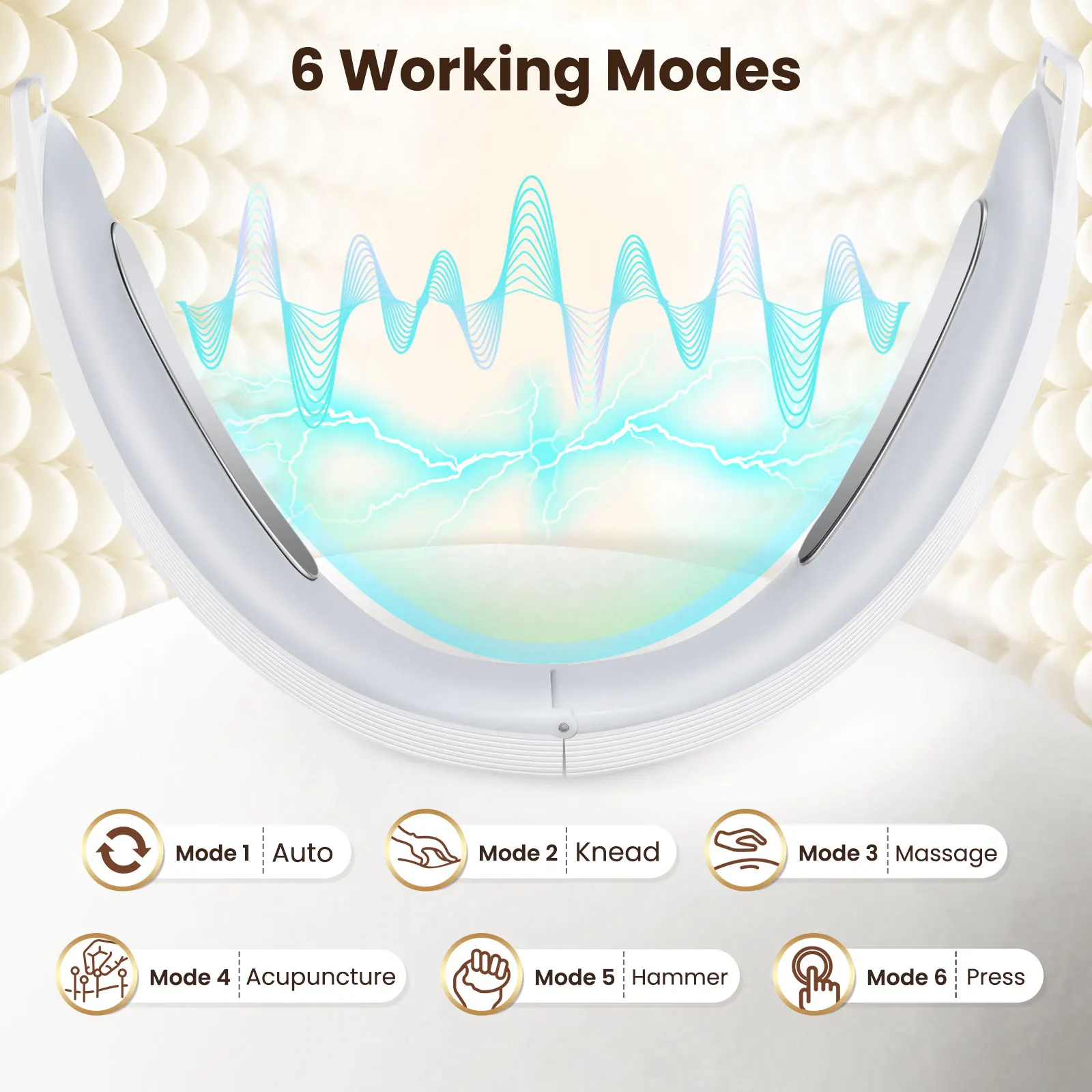 Masseur de Lifting du visage EMS V, 6 Modes, 8 vitesses, Micro-courant Intelligent, dispositif de Lifting du menton du visage en forme de V pour la beauté et la santé