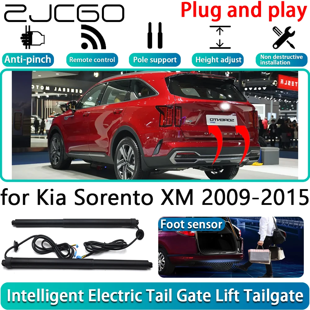 

ZJCGO for Kia Sorento XM 2009-2015 Car Electric Powered Tailgate Power Liftgate Automatic Tailgate System With Foot Sensor