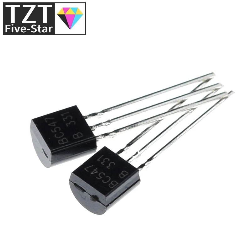 100pcs/bag BC547 45V / 0.1A NPN TZT 547