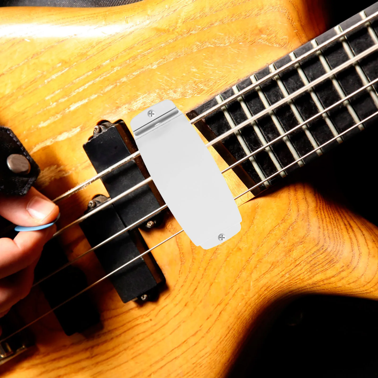 

Bass Accessories Pickup Cover Zinc Alloy Material Good Durability Practicality Exquisite Craftsmanship Great Birthday Gift