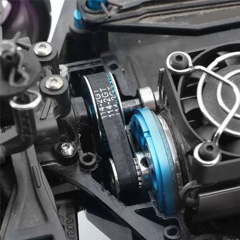 Low Noise Belt Drive 16T 40T Transmission Gears System DIY Modify Upgrade Parts For Tamiya TT02 TT-02 1/10 RC Car
