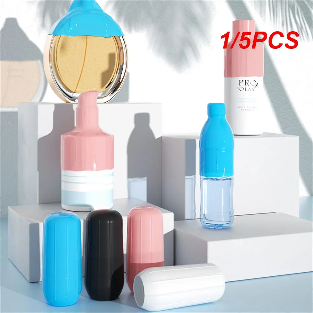 1/5PCS Shampoo And Shower Gel Dispenser Bottle Portable Ergonomic Stretchable Silicone Bottle Cover For Outdoor Use Stretchable