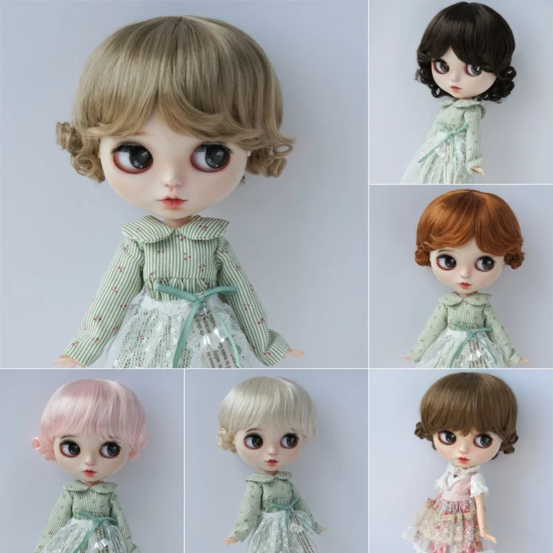 

JD047 полноразмерные кукольные парики 1/12 1/8 1/6 1/4 1/3 классические умные кудрявые синтетические мохеровые волосы для шарнирных кукол QBaby