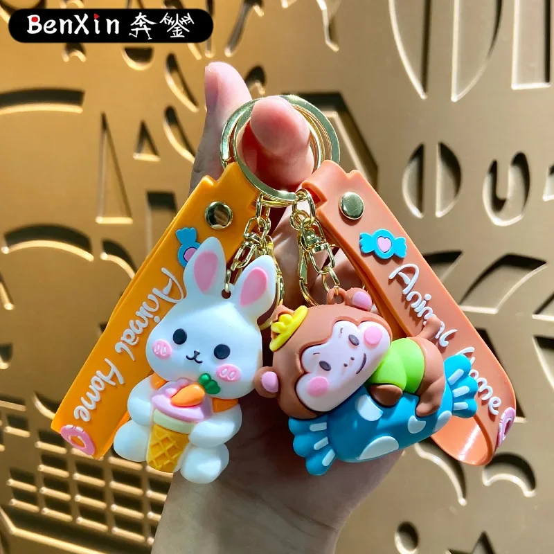 Miniso Изысканные маленькие подарочные брелки, подвески для сумок, автомобильные брелки, куклы, высококачественные и изысканные элитные подарки