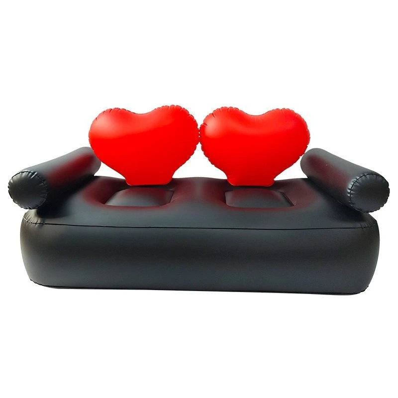 Double inflatable sofa recliner custom folding outdoor lazy sofa PVC home