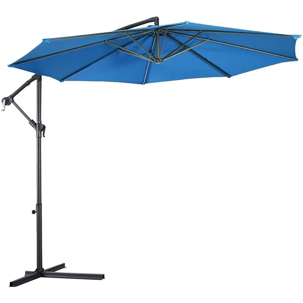 

10-Foot Hanging Patio Umbrella with Base by Oset Market for Outdoor Shade and Furnishing