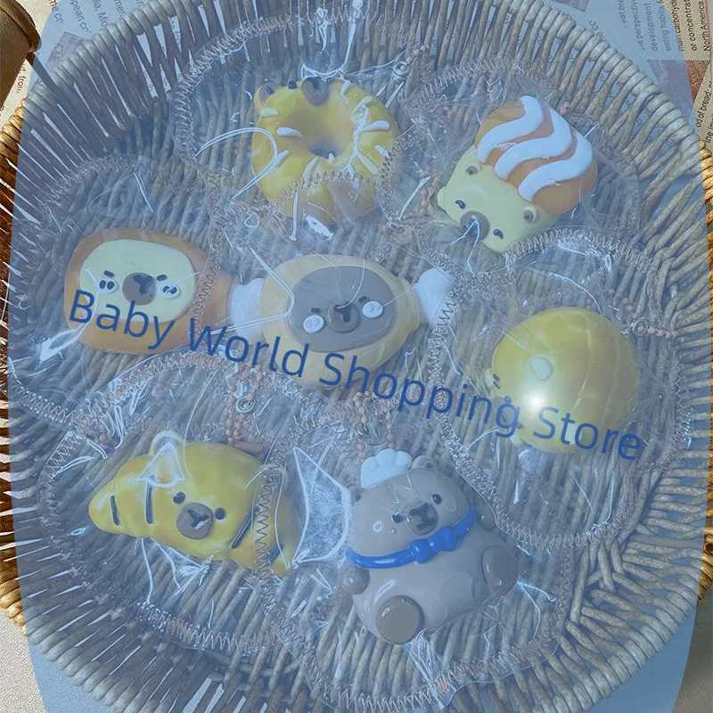 Jouet à presser Capybara en Silicone, mignon et amusant, anti-Stress, crème, sensation de boue, décompression, jouet à rebond lent, porte-clés, cadeaux de charme