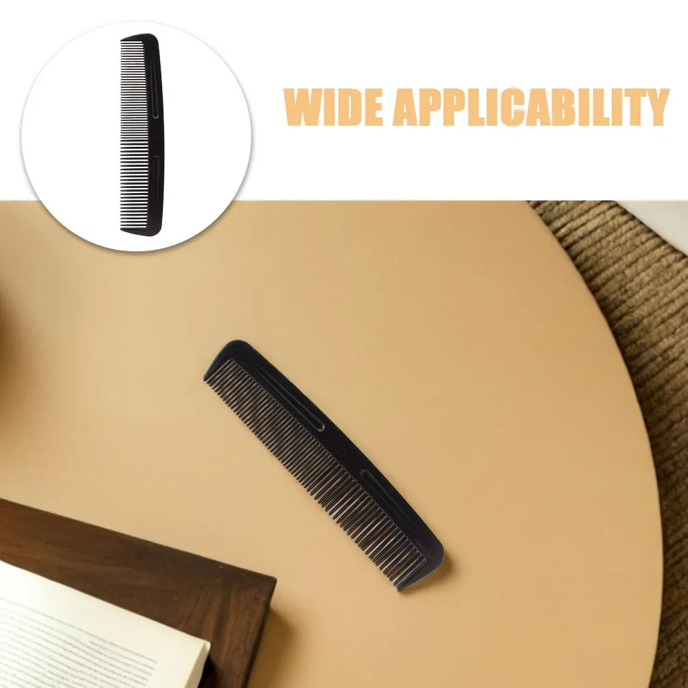 200 szt. Grzebieni do włosów z podwójnymi zębami, czarny, z drobnymi i szerokimi zębami, kieszonkowy grzebień, kompaktowy, przenośny, podróżny, fryzjerski, do stylizacji, do pielęgnacji wąsów.
