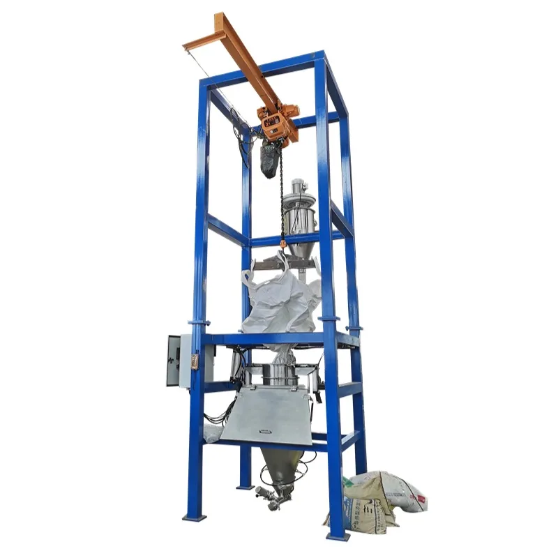 Industrial Custom Solutions for Fertilizer Paint Pigment Silica Sand Bulk Bag Unloader With Tonnage Feeding Station