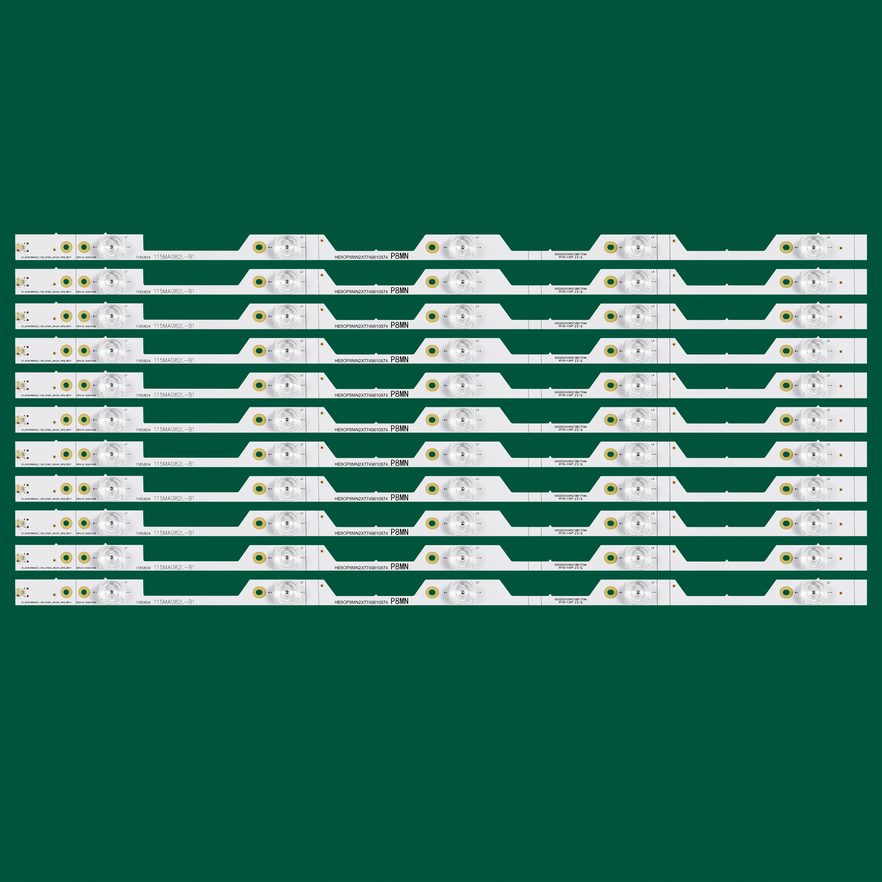 Tira de retroiluminación LED para Sharp LC-60P6070U 60DU6070 H60NEC5600 HD600N3U22-L2B HISENSE_60_HD600N3U22_11X5_3030C_D6T-2D1_W19_5S1P