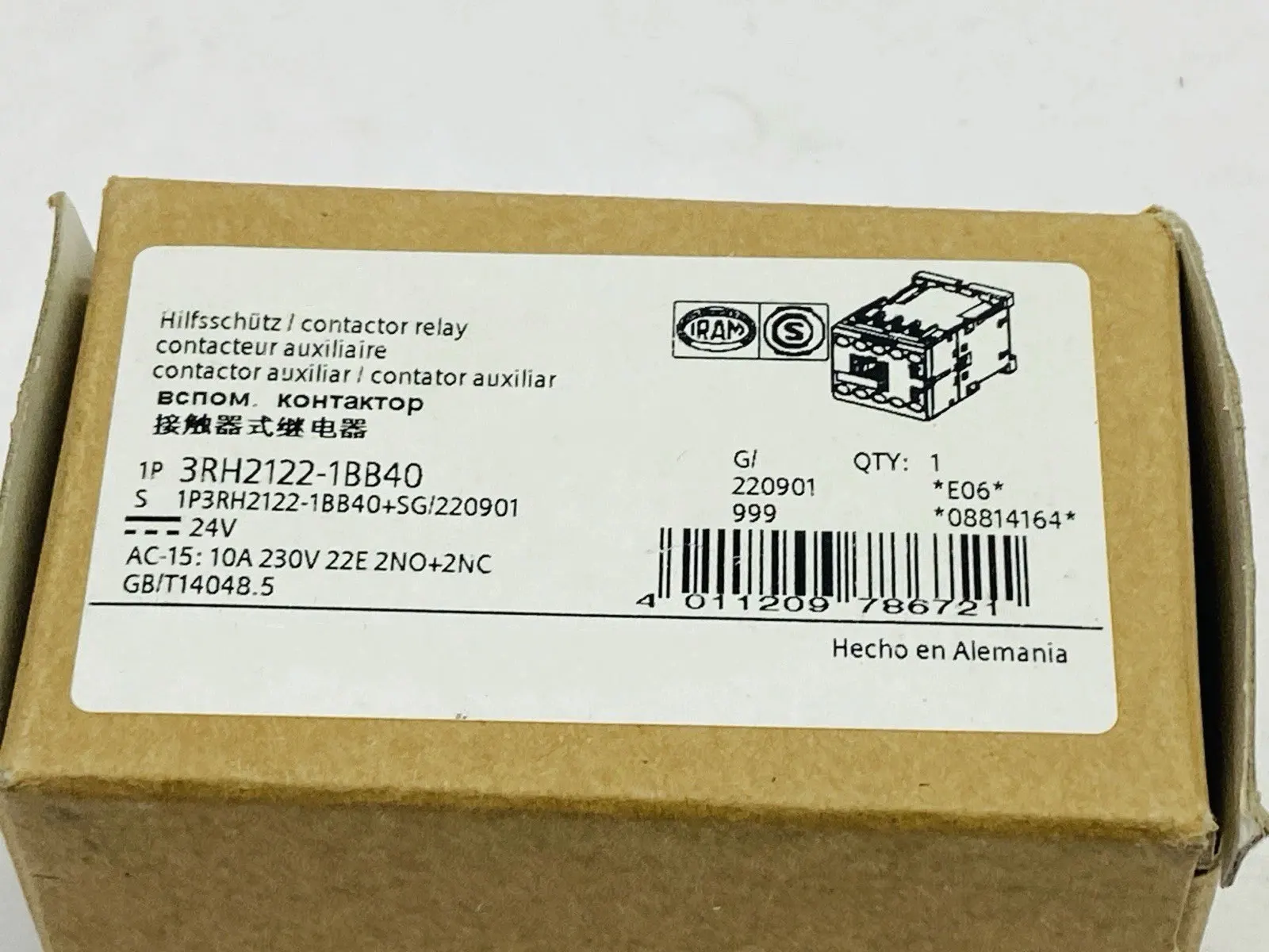 

Совершенно новый 3RH2122-1BA40 3RH2122-1BN40 3RH2122-1BD40 3RH2122-1BE80 3RH2122-1BJ80 Гарантия один год