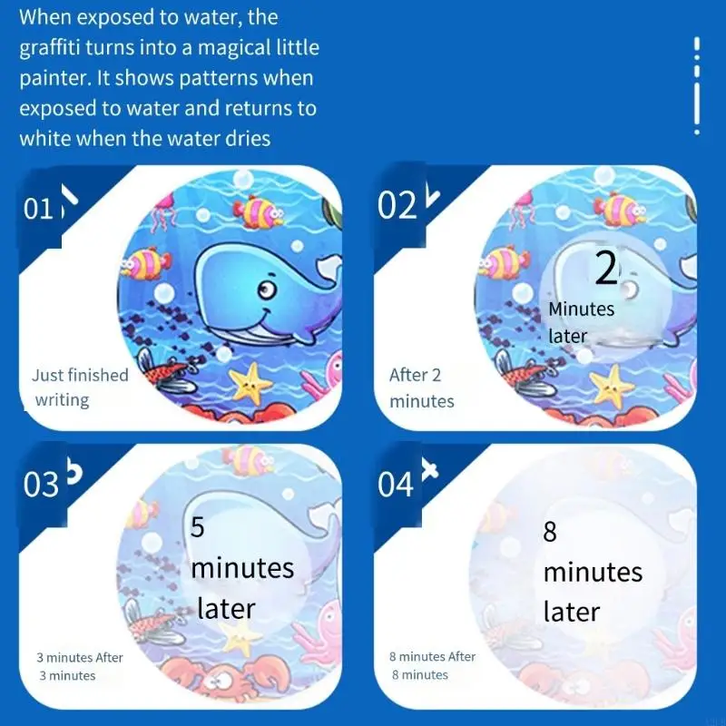 Wielokrotne użycie farb wodnych dla dzieci przenośne rysowanie edukacyjne Zabawki Zabawki Imagination and Color Recognition A2UB