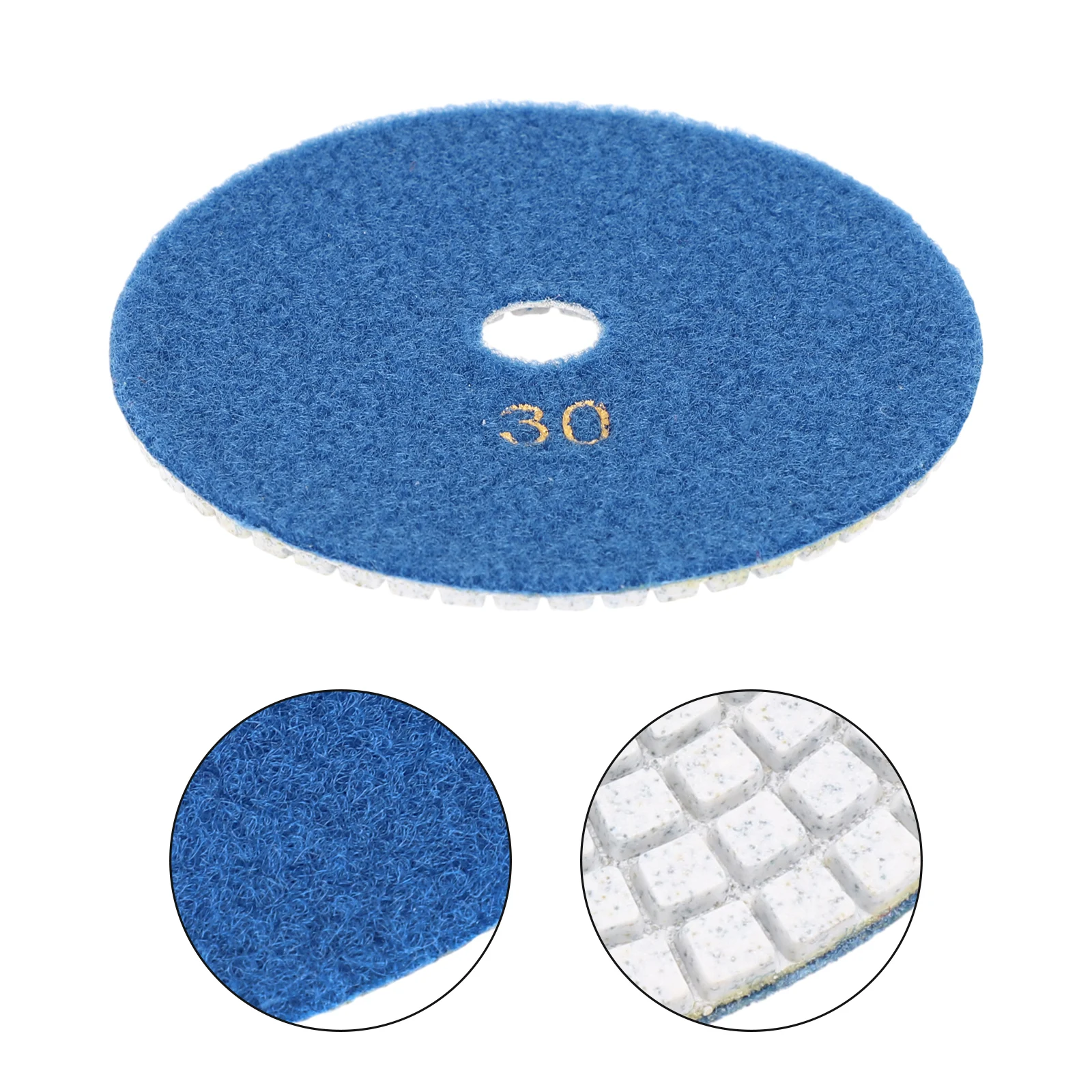 1Pcs 5 Inch 125mm Dry/Wet Diamond Polishing Pads Flexible Grinding Discs For Granite 30/50/100 Diamond Polishing Pad