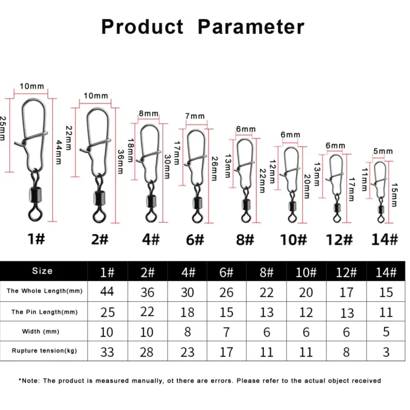 الكرة تحمل موصل قطب ، الفولاذ المقاوم للصدأ معدات الصيد ، أدوات إغراء ، 100 قطعة/الحزمة