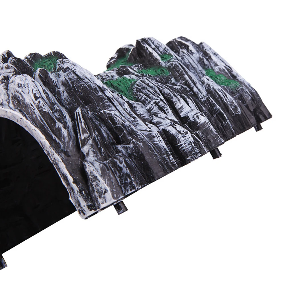 Plastic Rockery Tunnel Tracks Train Slots 1:87 Scale Model Toys Train Railway Cave Tunnels Sand Table Model Railway Accessories