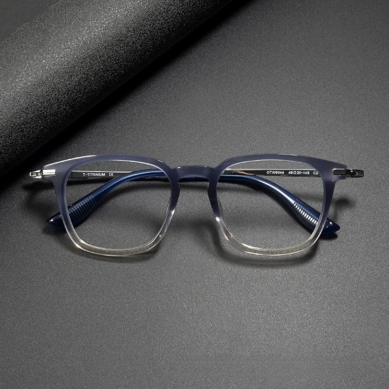 

Titanium Men Brand Designer Prescription Frames OTW6044 Retro Square Glasses for Women Anti Blue Light Optical Eyeglasses Myopia