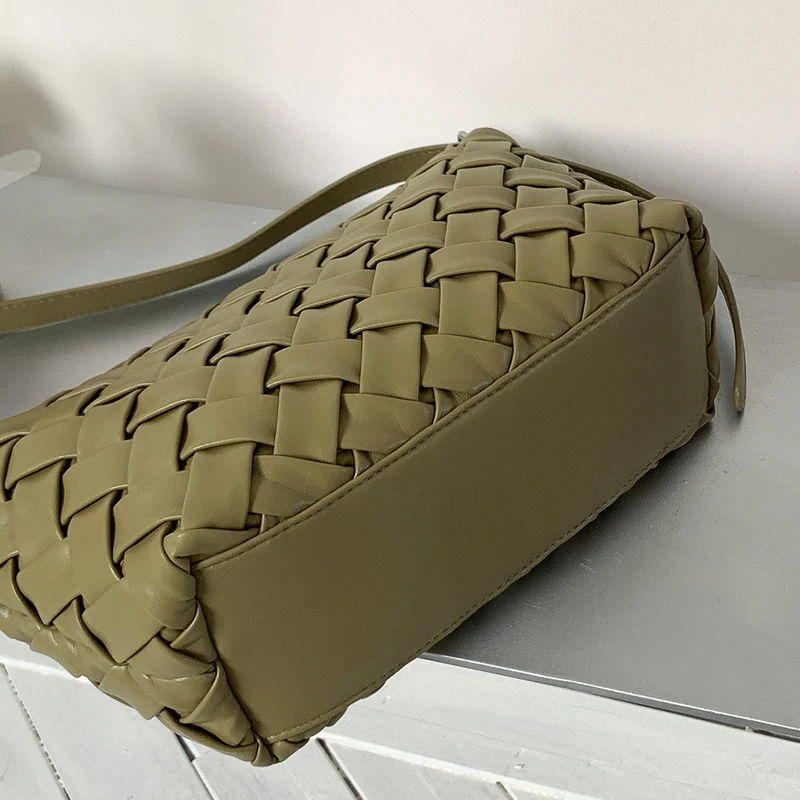 Korean Casual Hand-Woven Small Hobo Bags For Women Luxury Designer Handbag And Purse 2026 New In PU Top Handle Underarm Shoulder