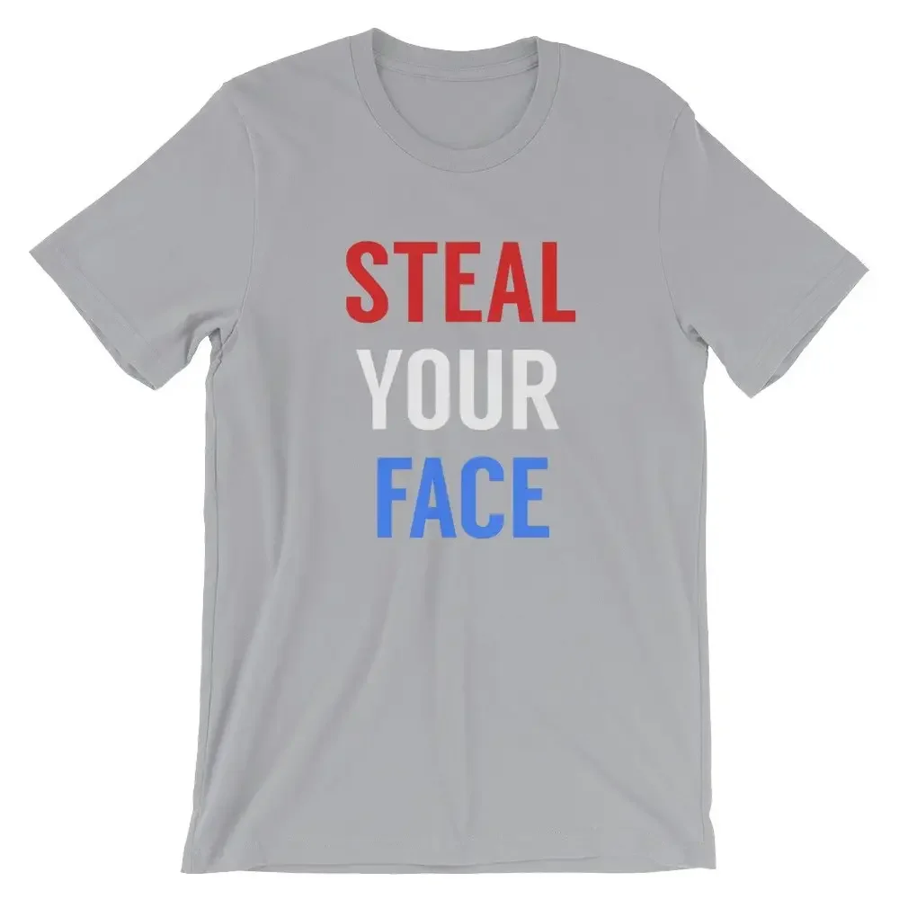 Steal Your Face Red White And Blue T Shirt Classic Rock Jam Band Music Festival 70'S Jerry Garcia Bob Weir Phil Lesh Europe 72