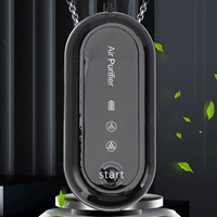Rechargeable Personal Air Purifier Necklace Wearable Portable Negative Ion Air Purifier for Outdoor Travel