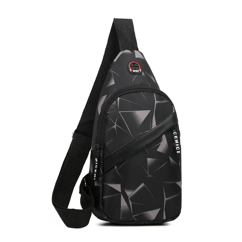 Chest Bag,Men's Casual Waterproof Crossbody Bag, Trendy Sports Bag, Multifunctional Small Bag, Shoulder Bag - 3