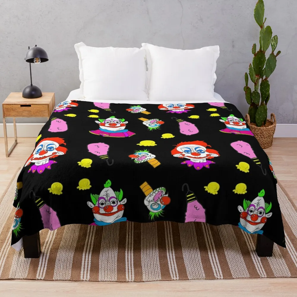 Killer Klowns from Outer Space Throw Blanket blanket for baby