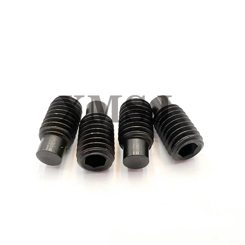 

M3 M4 M5 M6 M8 M10 M12 M14 M16 DIN915 Black grade 12.9 steel Hex Hexagon Socket Set Screw with Dog Point Grub Convex End Bolt