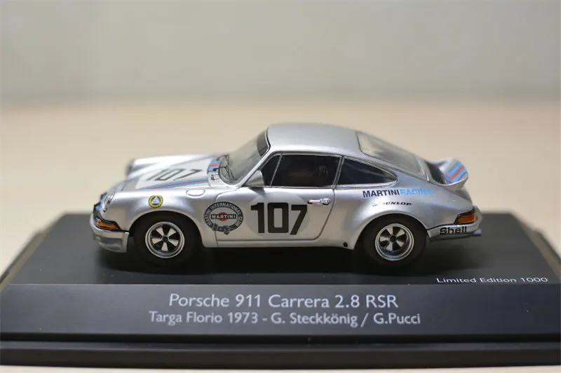 Diecast Schuco 1:43 Scale Porsche 911 Carrera RSR Martini Alloy Car Model
