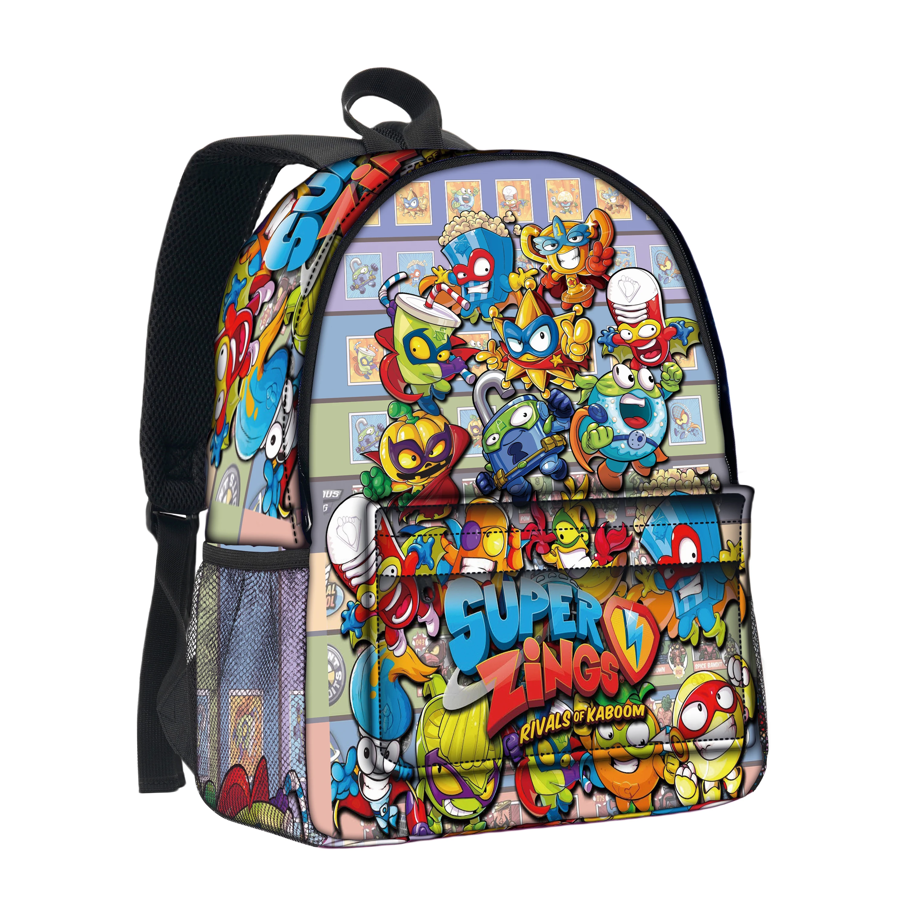 Super Zings School Backpack for Boy Girls Cool Student Business Daypack Funny Superzings Laptop Canvas Bags Gift