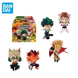 CANDY TOY Bandai Original My Hero Academia Anime Figure Midoriya Izuku Kids Toys Collectible Model Gift Home Interior Ornaments