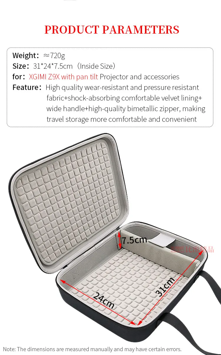 Für XGIMI Z9X Projektor Tragbare Tasche Z9X MATE mit schwenkbarer, harter EVA-Box für Reisen und Outdoor-Aktivitäten. – Detail 7