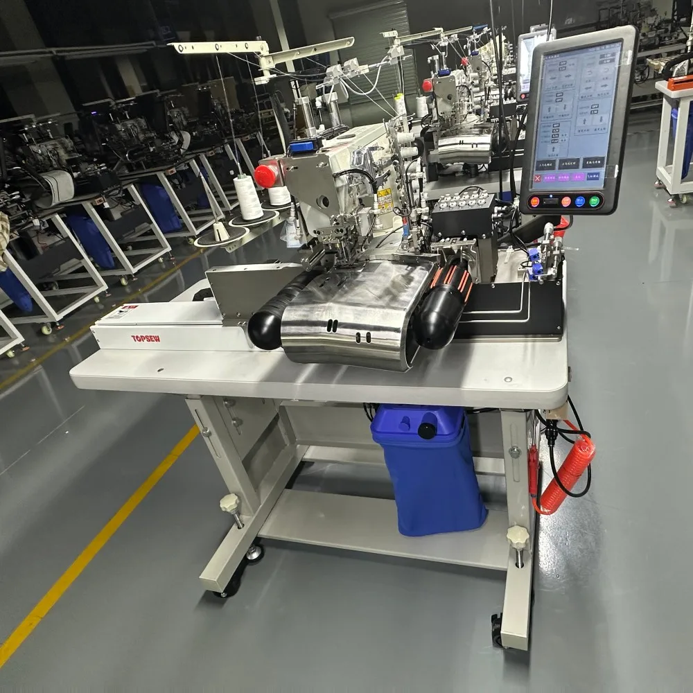 ATV&UTVAutomatic Bottom Hemming Machine TS-800 High Speed Coverstitch Machine for T-shirts Polo Shirts Industrial Sewing Station