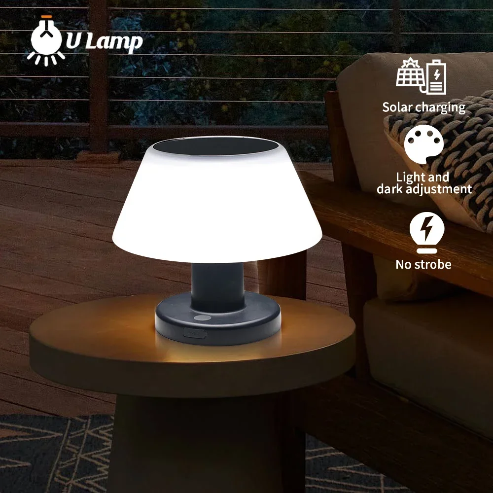 

Outdoor Bar Dining Bar Atmosphere Solar Small Night Light Bedside Gift Charging Bar Desktop Solar Table Lamp