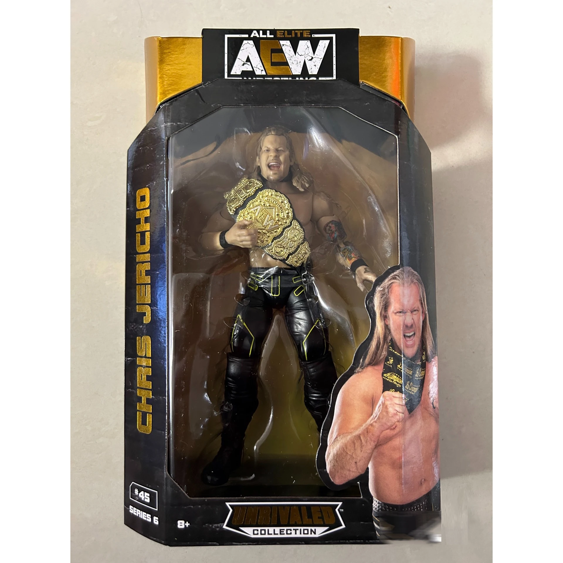 

Chris Jericho WWE/AEW /WWF/WCW Rare Collection PVC All Elite Wrestling Unmatched Collection Series6 Action Figures 6'