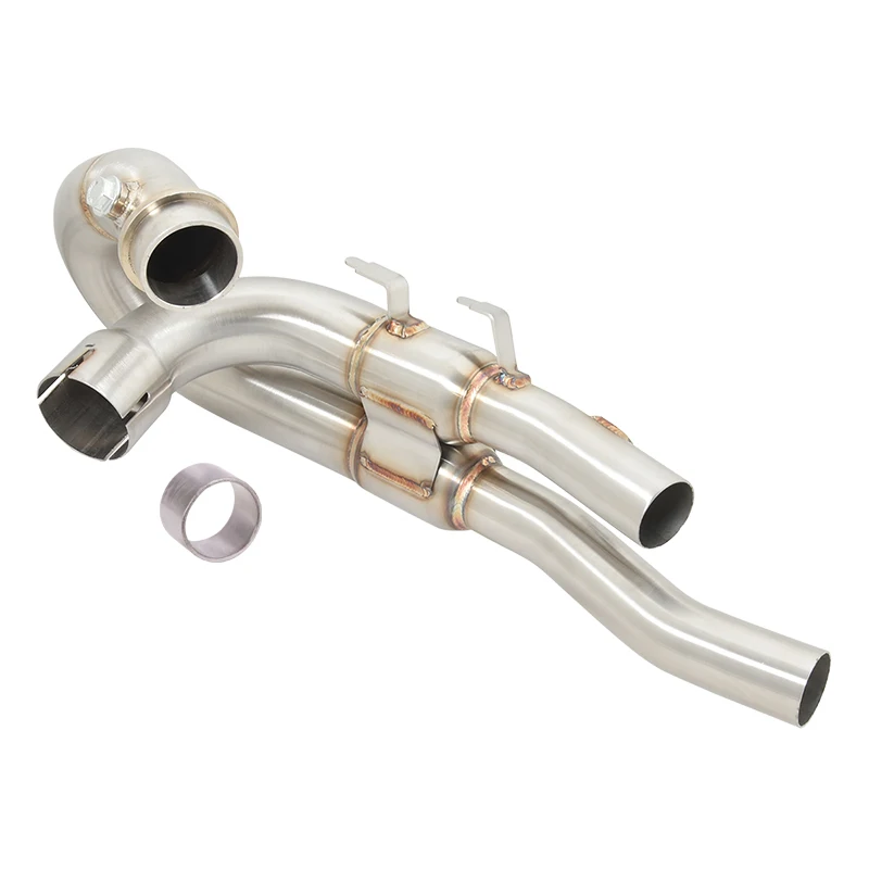 Motorcycle Exhaust Escape Moto Systems Tube Front Link Pipe Slip On For driumph scrambler 1200 XE/XC 2019-2025 Stainless Steel