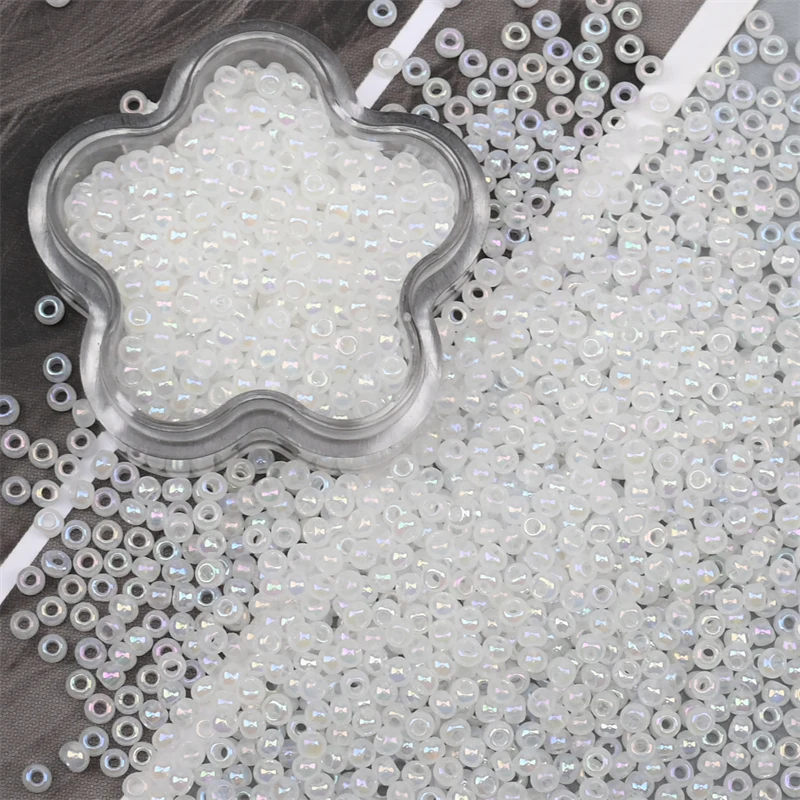 2mm Uniform Cream Color Glass Mini Beads Colorful Round Czech Small Craft Czech Beads DIY Handmade Jewelry Bracelet Accessories - Image 3