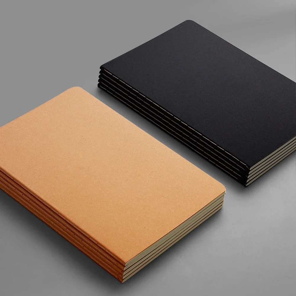 A5 دفتر كرافت ورقة شبكة كراسة الرسم اصطف مخطط المفكرة المحمولة دفتر فارغ بسيط اليومية مذكرات كتاب اللوازم المدرسية