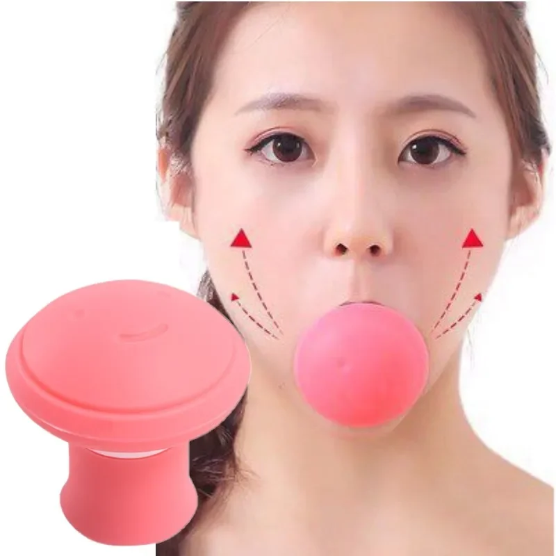 Jawline Jaw Exerciser Facial Lifter Silicone V Face Double Chin Remover Skin Care Muscle Chew Ball Firming Expression Exerciser