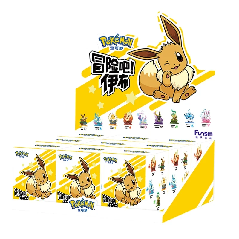 Funism Funism Anime Handmade Adventure Bar Fairy Eevee Series Blind Box Pok é Mon Peripheral Birthday Gift Ornament Collection