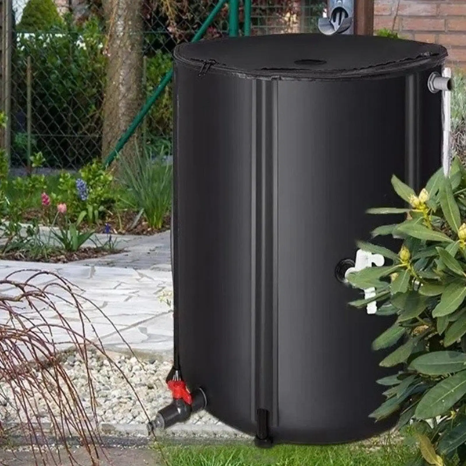 Foldable Rain Barrel 53 Gallon Water Storage Container Thickened Large Rain Water Collection Barrel Rainwater Collection System