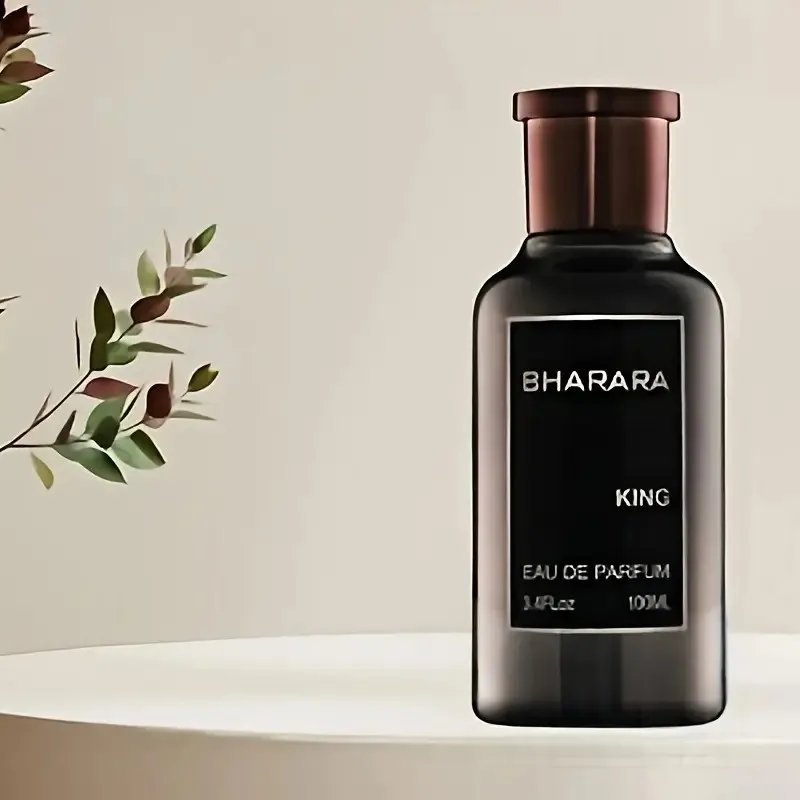 Profumo da uomo Bharara King, fragranza fresca di agrumi con base ambrata al muschio, profumo duraturo: particolare adatto per occasioni speciali