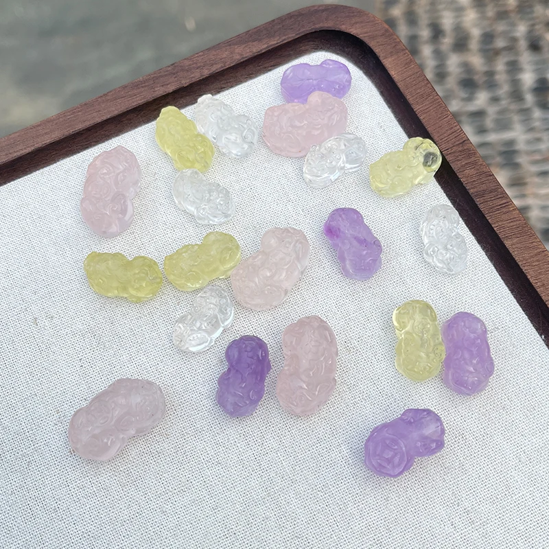1 Pc Natural Stone Rose Quartz Carved Pixiu Bead Wealth Lucky Pendant Charms For Jewlery Making Diy Necklace Bracelet Accessory