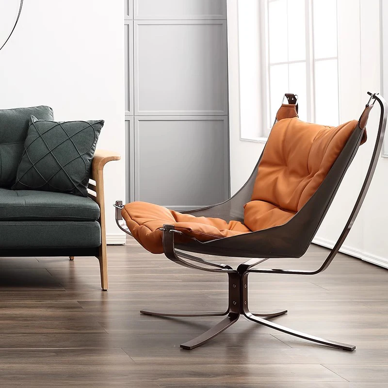 

Relax Wohnzimmer Freizeit Lounge-Stuhl Freizeit 3% Leder-Stuhl Liegesessel hochwertig