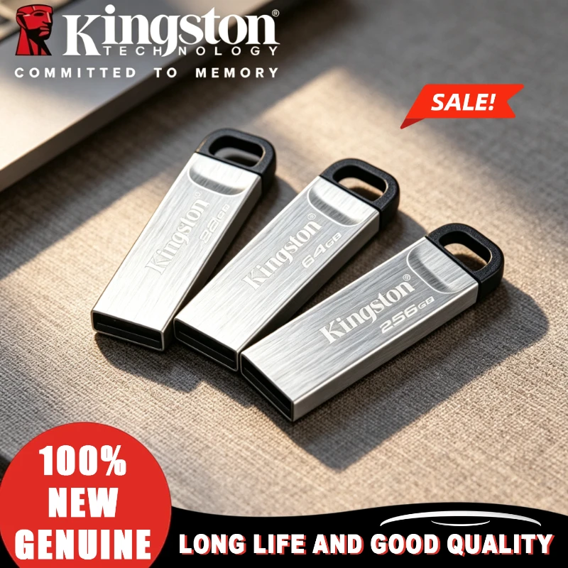Kingston for Computer 64GB 128GB 256GB 512GB Data Traveler Kyson USB Flash Drive Pen Drive Flash Penrive DTKN USB 3.2 Original