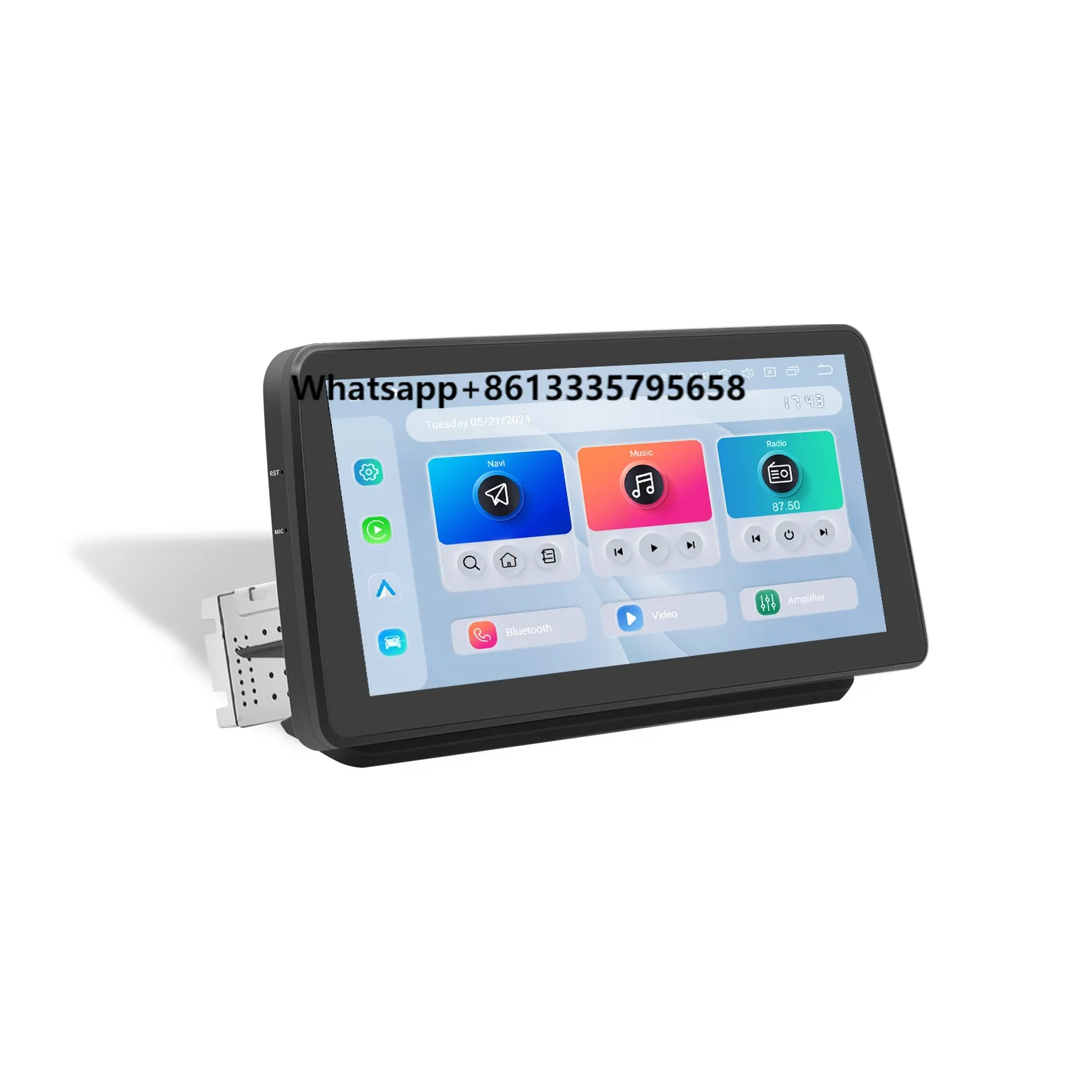 

Dasaita Android Car Radio Multimedia Head Unit Carplay Reversing Aid 2019-2022 for 5th Gen RAV4 2019-2022 Car DVD Player