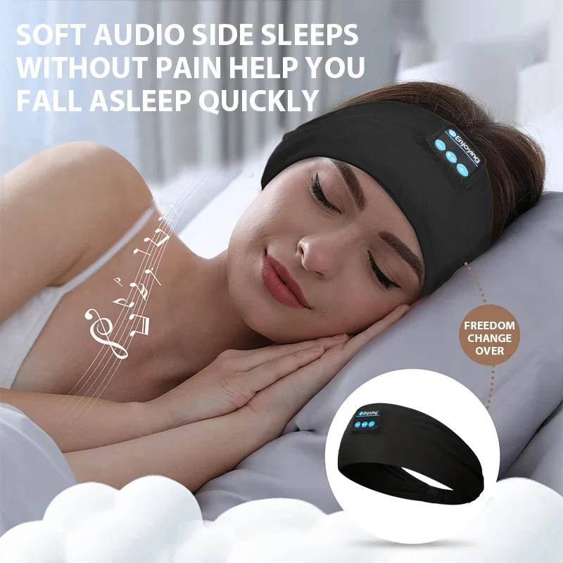 Smart Headband Headphones Sport Running Fitness Yoga Headband Earphone Elastic Sleep Music Eye Mask Wireless Bluetooth Headset