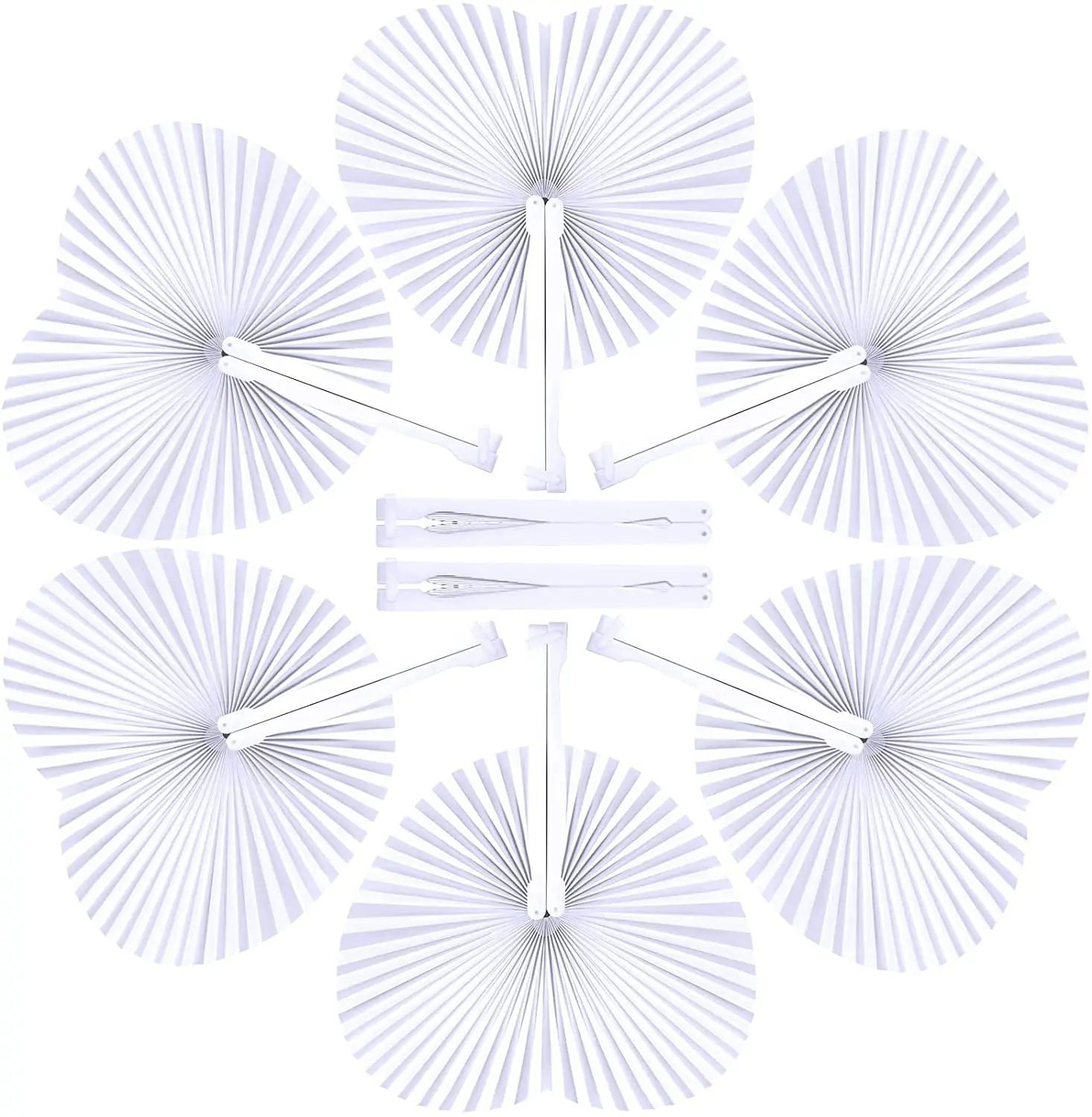 6/12Pc Paper Folding Fan Heart-Shaped Round Wedding DIY Heart Wall Decoration wedding favors for guests Birthday wedding favors