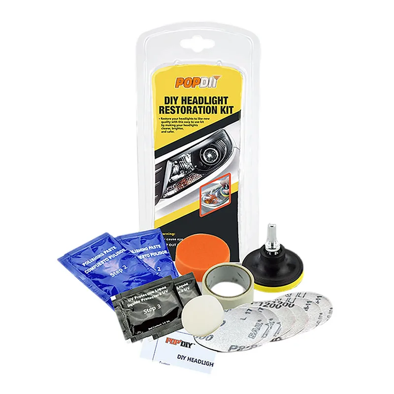 DIY Headlight Restoration Kit, Cleaning And Polishing, Car Headlight Repair And Cleaning Kit, Cleaning Paste